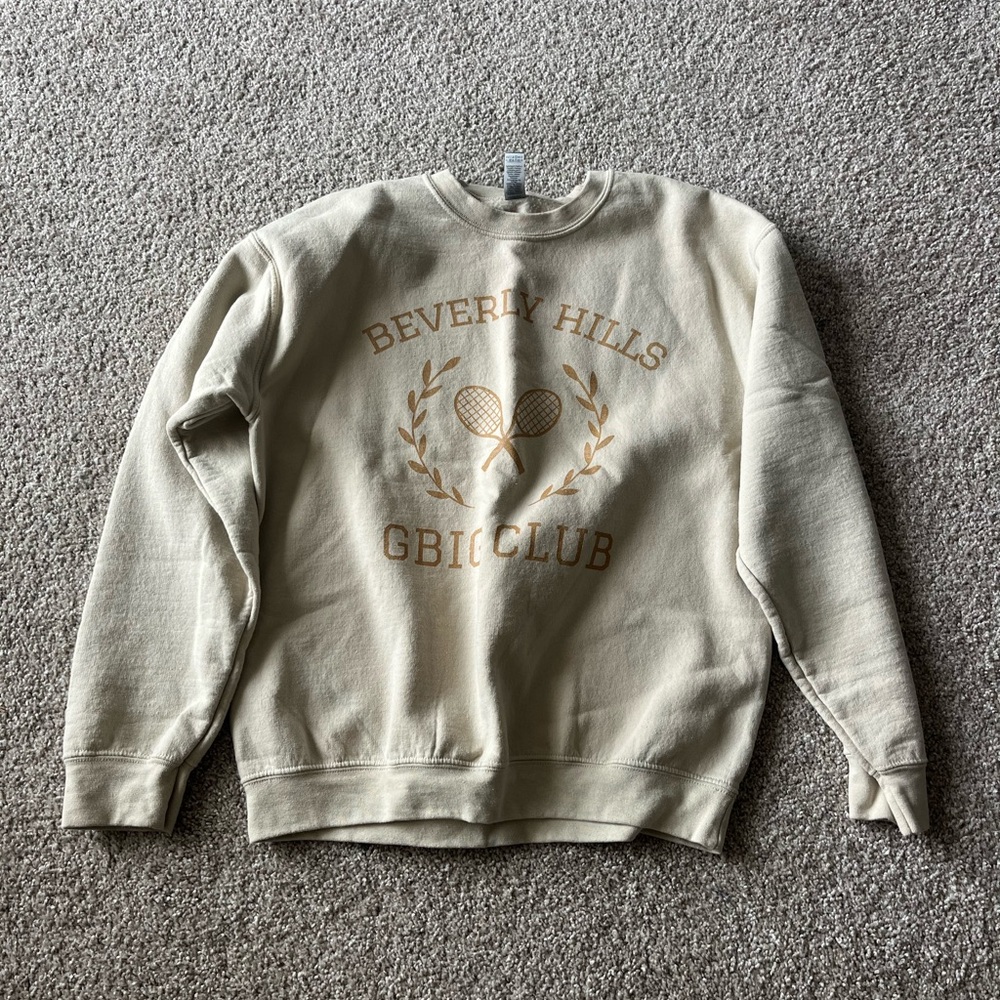 Gildan Beige Beverly Hills GBIC Club Sweater